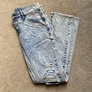 NEW high waisted button fly jeans
